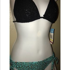 NWT Macy’s California waves swimwear sz medium